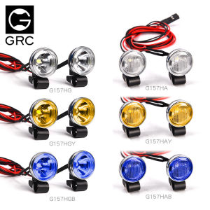 Rc Car Simulation 18mm Retro Round Spotlight Off-road Searchlight Headlight G157h For Grc 1/10 T4 Scx10 Model Car Accessories