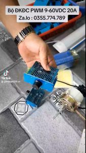 Bộ điều khiển động cơ PWM 9-60VDC 12V 24V 36V 48V 20A