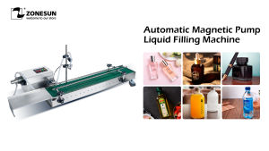 ZONESUN Liquid Filling Machine เครื่องบรรจุขวดของเหลวปั๊มแม่เหล็กอัตโนมัติเครื่องเติมของเหลวขนาดเล็ก