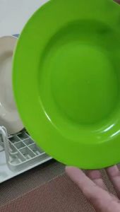 9” PLASTIC ROUND PLATE / REUSABLE DINNER PLATE / DISH PLATE / PARTY PLATE / MEAT PLATE / PLATO