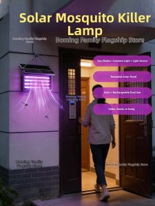 BOOMING LIGHTING | Efficient Waterproof Solar Mosquito Killer Lamp
