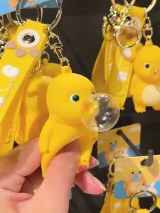 Mainan Anak Dewasa Ganci Gantungan Kunci Nailong Yellow Dino Dragon Keychain Nai Long Aksesoris Lucu