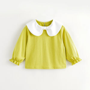 Marc&Janie | Girls Long Sleeve Peter Pan Collar T-shirt Autumn