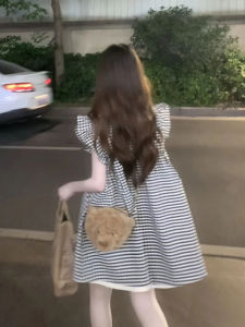 CHANGTONG | Flared Sleeve Peter Pan Collar Dress