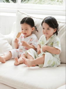 SHI YUE JIE JING | Summer Bamboo Cotton Baby Sleepwear