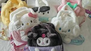 Sanrio | Kawaii Sanrio Plush Bag Kuromi Backpack Anime Melody Cinnamoroll Plush Handbag Pochacco Cartoon Stuffed Bag Girl Gift