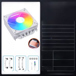 Ice Man MC45 CPU เครื่องระบายความร้อนแบบดูดอากาศแบบบางเฉียบ 6 อุปกรณ์ติดตั้งบนแผงควบคุม ITX ขนาดเล็ก 1700 ลม Mini Case I5 Fan