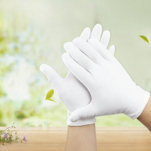 TEKANAI | Antislip Model Playing Labor Protection Gloves White Cotton