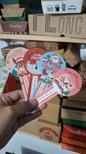 [20pcs] Sticker Label Cookies Stiker Segel Toples Lable Dus Kue Kering Natal Christmas Tahun Baru