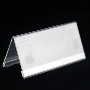 YIDEYOU | Dual-faced Transparent Acrylic Triangular Place Card Stand