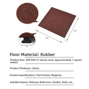ZIYE | Wear-resistant Soundproof Floor for Balcony Gym Outdoor