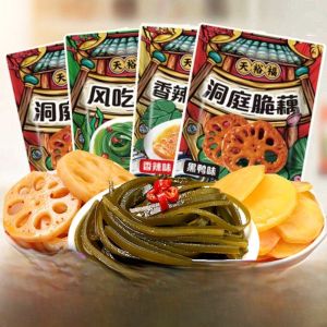 Tianyufu Spicy Black Duck Vegetable Snack Small Packaged Instant Food Sichuan Style Potato Slice Cured Seaweed Thin Slice