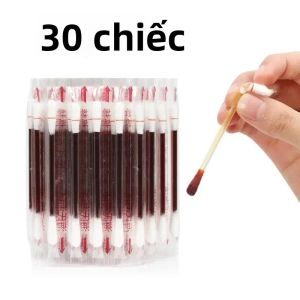 30 Cái/lô Dùng Một Lần Y Tế Rượu Tăm Bông Iốt Khử Trùng Khẩn Cấp Sơ Cứu Gậy Cho Trẻ Em Người Lớn Trẻ Sơ Sinh