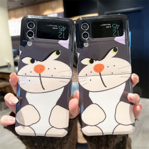 เคสโทรศัพท์บางฝาครอบป้องกันแบบพรีเมี่ยมบางป้องกันเต็มรูปแบบกันลื่นสำหรับ Samsung Galaxy Z Flip 3 5G