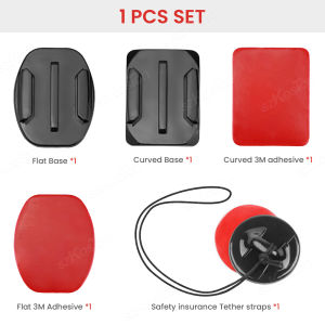For GoPro Accessories Adhesive Mounts Curved Flat Sticker Sticky Pads Helmet For GoPro Insta 360 X5 X4 DJI Action 6 5 Pro Camera