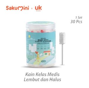 Sakumini Oral Cleaner Alat Pembersih Lidah Gigi Mulut Bayi Gauze Stik