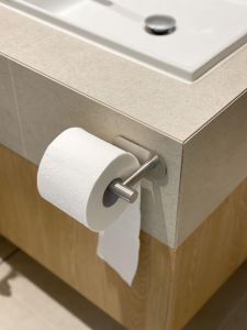 Stainless Steel Toilet Paper Holder with Phone Rest 304
