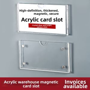 Magnetic Acrylic Transparent Label Card Holder
