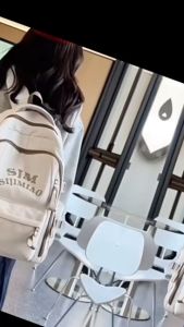 🌟กระเป๋าเป้สะพายหลัง กระเป๋านักเรียน แฟชั่นนักเรียน จุของได้เยอะ สไตล์เกาหลี วัสดุผ้าไนลอน พร้อมส่ง 5 สี