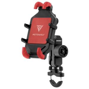 Motowolf | Anti-Shake Theft-Proof Mobile Phone Holder for Delivery and Travel