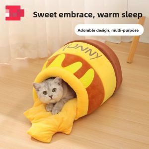MONLEYTA | Warm Pet Bed Mat Four Seasons Universal For Cats And Dogs Winter Heating Cat Dog Nest Supplies Summer Cat Nest Supplies