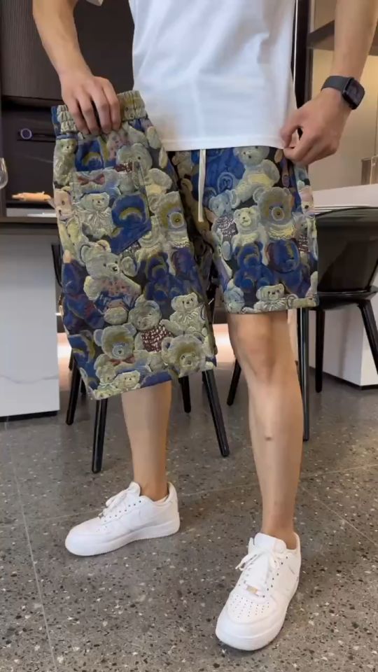 CJP HOME กางเกงขาสั้นแฟชั่น กางเกงลำลองสามารถสวมใส่ได้ทั้งชายหญิง ใส่สบายแห้งเร็วไม่อับชึ้น หลากหลายลายให้เลือกซื้อ QC