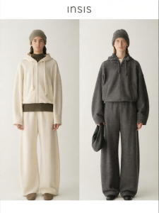 INSIS FEMME | Wool Balloon Design Adjustable Rope Leisure Suit