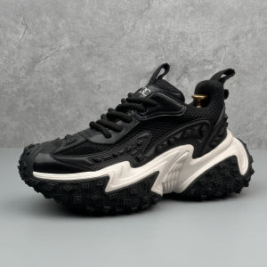 Trendy Dad Shoes for Men 2025 New Style Sports Sneakers Thick Bottom Heightening Rubber Sole Casual Shoes Youth Fashion