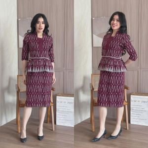 JULIA DRESS TENUN - COUPLE BAJU TENUN