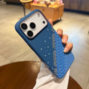 AO.HU | Magnetic Carbon Fiber Starry Sky Pattern Anti-Fingerprint Matte Case