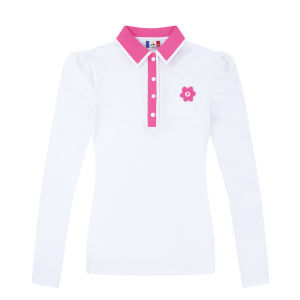 Castelbajac Artistic Fashion Golf Long Sleeve Polo Shirt Womens Autumn Season Casual Elegance Classic Turn-down Collar T-shirts