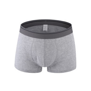 Men Cotton Extra Large Size Boxer Briefs 200 150.00kg plus Size Four Corners Sports Underwear Pure Color Loose Breathable