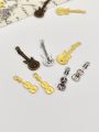 Xiaoyao Home Alloy Musical Note Guitar Hanging Ornaments Hair Accessories DIY Materials Accessories Baji Tuo Necklace Earring Bracelet Pendant. 