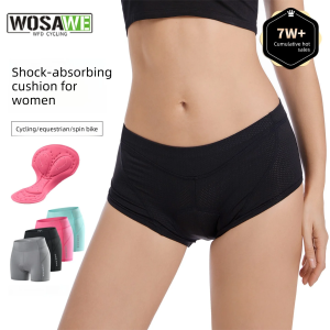 WOSAWE | Womens Cycling Underwear with Silicone Padding