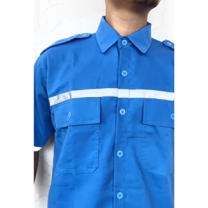 Wearpack Safety Lengan Pendek Baju Seragam Kerja Proyek Safety K3