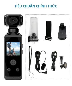 Camera Hành Động Bỏ Túi 4K HD Với Góc Quay 270 Độ °   Camera Thể Thao Mini Wifi Xoay Được Chống Nước Dùng Cho Mũ Bảo Hiểm Du Lịch Xe Đạp Ghi Hình Khi Lái Xe