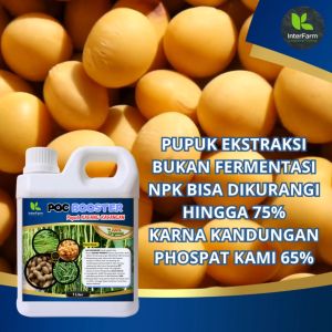 INTERFARM Booster Pupuk Organik Cair Kacang Kedelai Nutrisi Lengkap untuk Tanaman Hidroponik