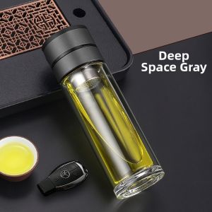 Easy Open Tea Water Separator Insulated Travel Mug