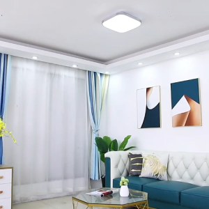 【24 hours delivery】36000W solar indoor ceiling light square automatic night light with remote control 0 electricity bill LED solar spotlight Moisture and dust proof solar light home lampu solar dalam rumah 太阳能灯