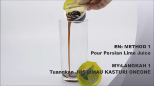 Persian Kasturi Lime Juice (Lime Sour Plum Juice) Traditional Recipe