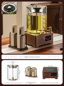 CRISTALGLASS | High-Grade Heat-Resistant Tea Water Dispenser