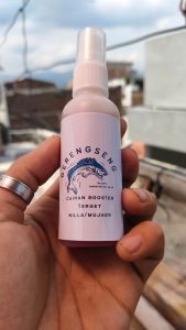 Essen/perangsang/pengumpul spray khusus nilla-mujaer-ikan emas dijamin super gacor!!ukuran big size 60 ml