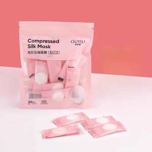 OuYiLi Compressed Mask Paper Cotton Silk Disposable Compression for Facial Skincare Beauty Tools Long Shelf Life