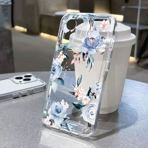 Retro Flower Clear Phone Case For iPhone 17 Pro Max Clear Case iPhone 11 15 12 13 14 Pro Max Case 17 Air 17proMax Cover Funda