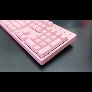 Wired Mechanical Gaming Keyboard Mechanical Gaming Keyboard Kzzi K104 Wired Mechanical Full Cherry Cherry Shaft 104 Key White Pink Modern