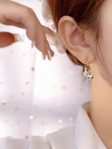 Fashionable 925 Silver Needle Diamond Ball Earrings Elegant Simple Allergy Free Commute Jewelry Stylish Fashion Accessories