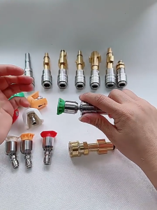 High Pressure Washer Nozzle Quick Connection for Hose Connector Car Washing Machine Accessory