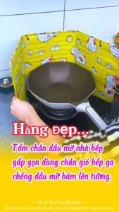 Miếng Chắn Dầu Mỡ Có Họa Tiết Dùng Chắn Dầu Mỡ Bắn Khi Nấu Ăn