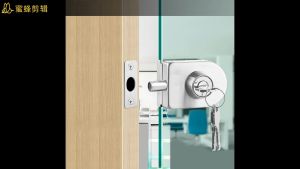 10-12mm Glass Door Lock with Key for Home Hotel Bathroom office 304 Stainless Steel Single door lock