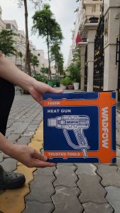 Máy khò nhiệt WADFOW WHG1514 | Máy khò màng co 1800W 3 chế độ nhiệt full phụ kiện dùng để dán decal phim cách nhiệt ô tô xe máy...